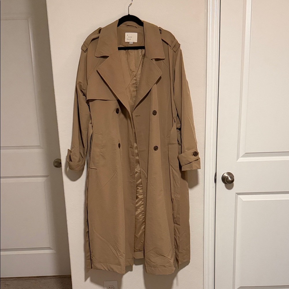 a new day Tan Trench Coat